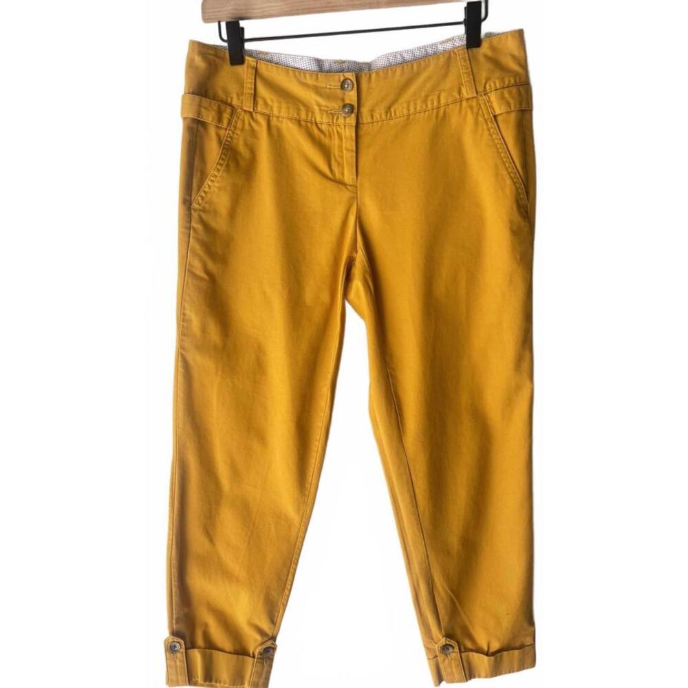 Lands' End Women's Casual Pants - Bright Orange, Size 4